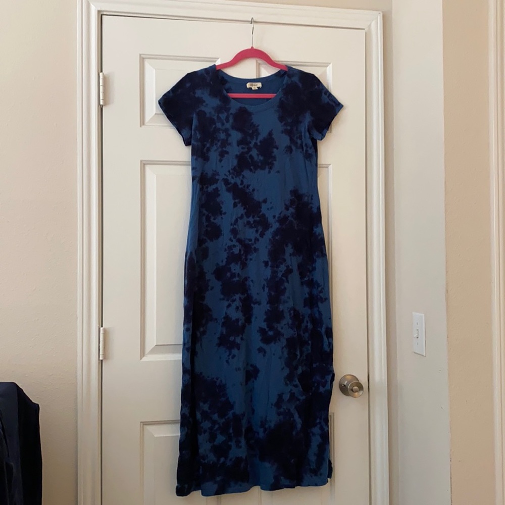 Style & Co blue tie dye maxi - medium